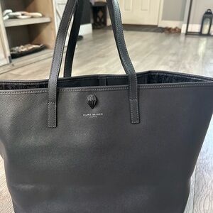 Kurt Geiger Charcoal Gray Richmond Large Shopper Tote Bag Purse